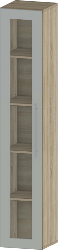BOX + D6 zidni element sa stakl. vratima i 5 otvora