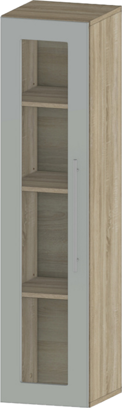 BOX S D5 zidni element sa stakl. vratima i 4 otvora