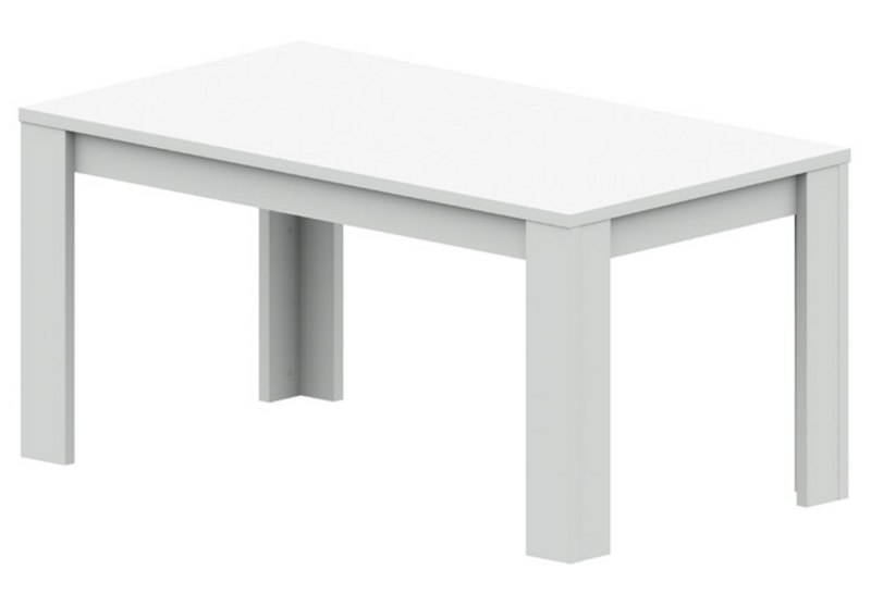 SANTOS 2 bijela arktik trp. sto 160+40x90x78