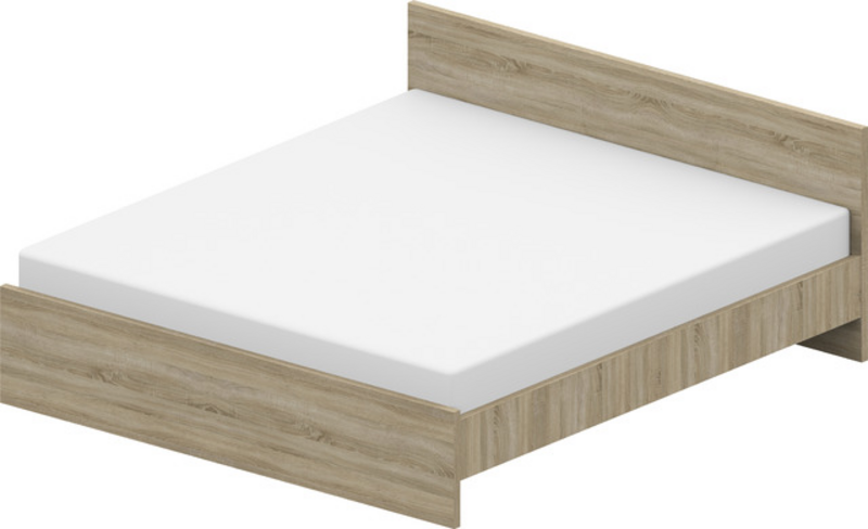 [KNUT2180HS] KNUT 2 200X180 hrast sonoma krevet