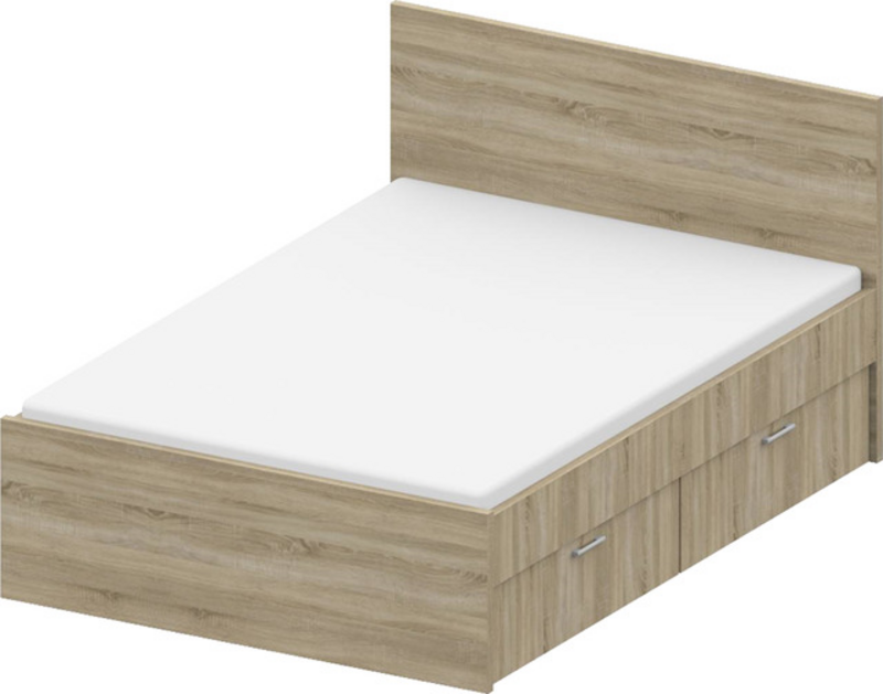 [KNUT+2160HS] KNUT+ 2 200X160 hrast sonoma krevet