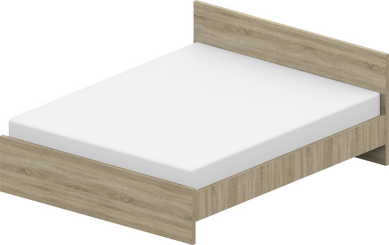 [KNUT2140HS] KNUT 2 200X140 hrast sonoma krevet