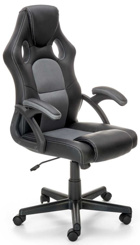 BERKEL crno/sivo gamer fotelja