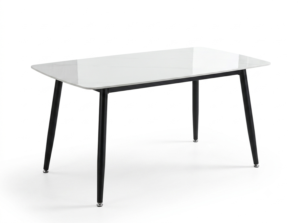 DT-336 140x80 bijeli mermer - crno trp.sto