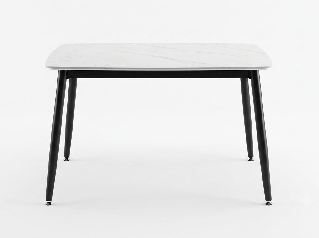 DT-336 120x70 bijeli mermer - crno trp.sto