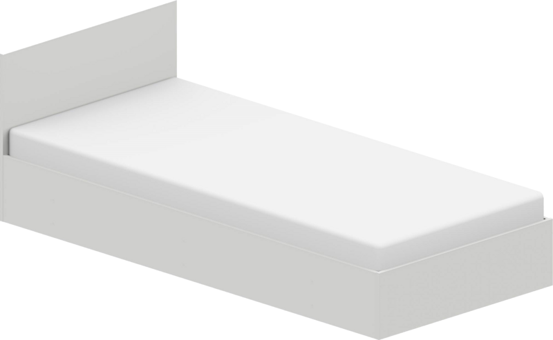 BASIC 200x90 bijeli krevet